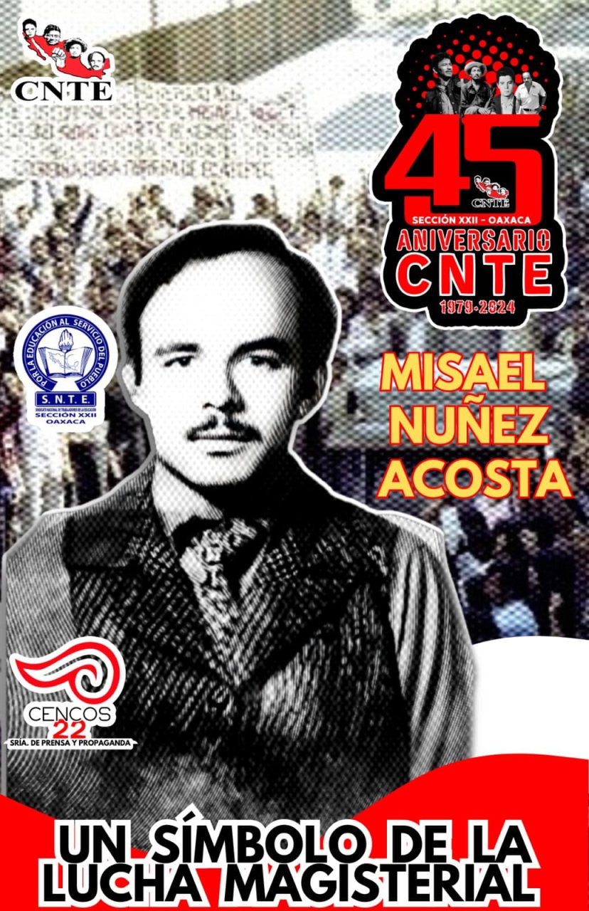 Imagen relacionada con Misael Núñez Acosta asesinado por la espalda por pistoleros del CEN del SNTE