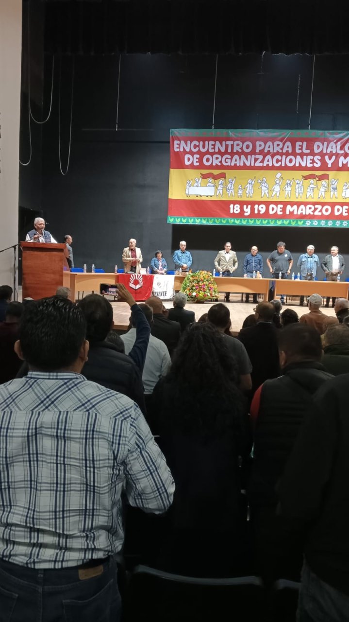 Primer Encuentro para el Diálogo Nacional de Organizaciones y Movimientos Sociales