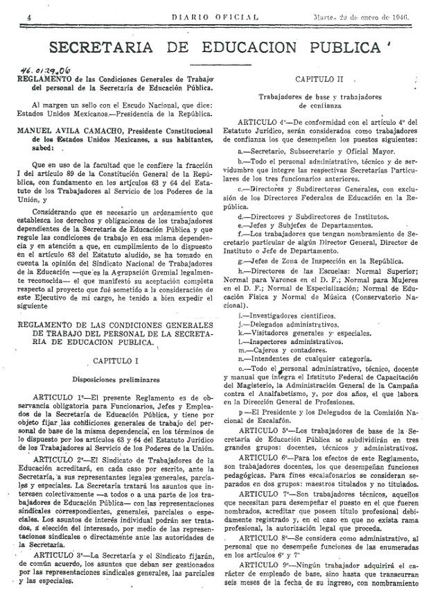Reglas Claras y Mano Dura: Así se Forjó la Disciplina Laboral en la SEP de 1946